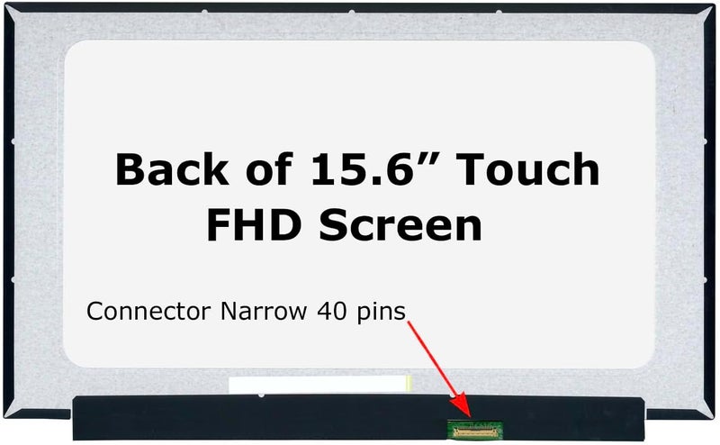 SCREENARAMA New Screen Replacement for NV156FHM-T07 V8.1 40pin Touch FHD 1920x1080 IPS LCD LED Display with Tools and Tape - Image 2